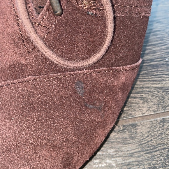 Toms Brown Wedge Booties Size W 5 - Picture 7 of 15